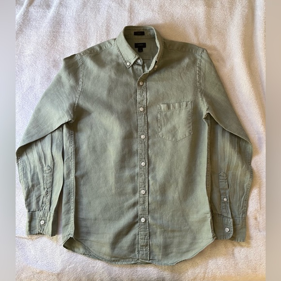 J. Crew Tops J Crew Irish Linen Baird Mcnutt Classic Buttonfront